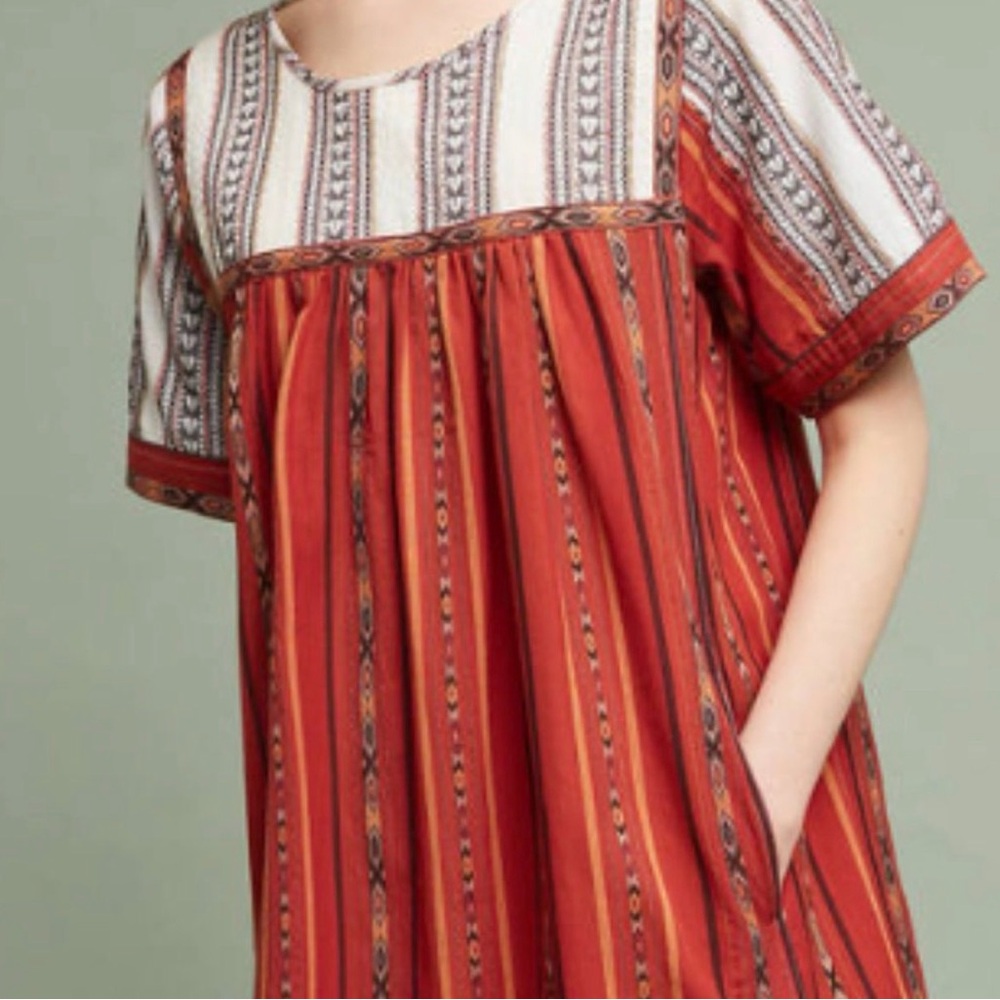 Anthropologie Kopal Tunic Mini Dress